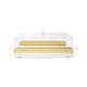 preview thumbnail 1 of 3, Rectangle Cake Tray with Clear Cover and Gold Sides, 18"L Gold