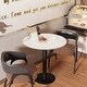 preview thumbnail 16 of 17, Tall Round Bistro Pub Table Sintered Stone Top BarTable