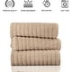 preview thumbnail 23 of 61, Classic Turkish Towels Cotton Bath Sheets Set of 3 Oversized Ribbed Towels, Ultra-Soft & Absorbent - 40x65