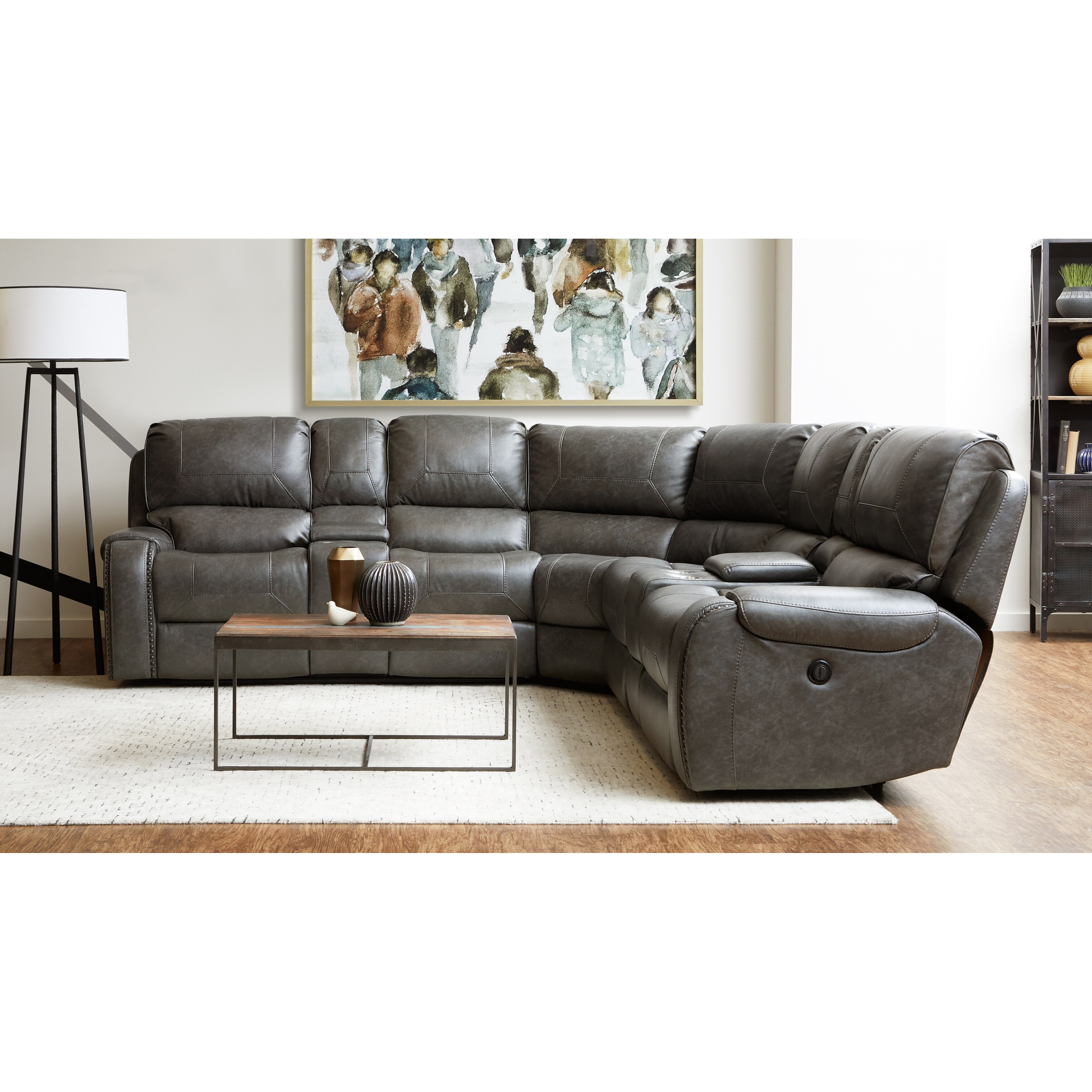 Sectional sofa with 2025 glider