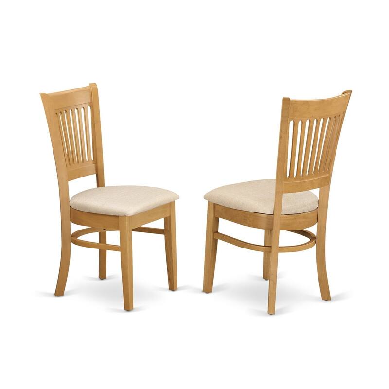 Modern 3-Piece Dining Set - Dining Table & 2 Chairs - Oak Finish - Kitchen Table Set for Elegant Dining Rooms