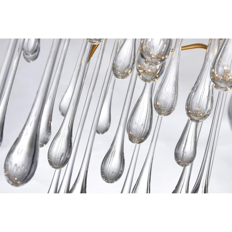 Anita 12 Light Chandelier With Gold Leaf Finish - Gold Leaf