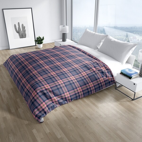 BLUE PLAID Duvet Cover By Kavka Designs 