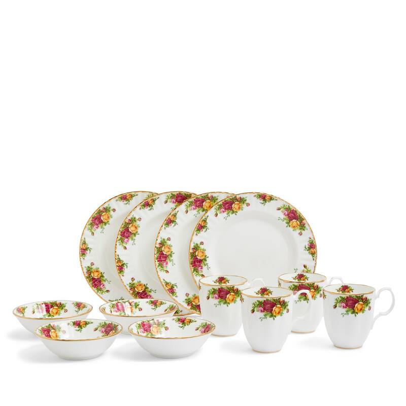 Royal Albert Old Country Roses Breakfast Set, 12 Pieces