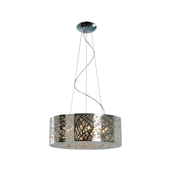 slide 1 of 1, Maxim Inca 9-light Chrome Finish Pendant