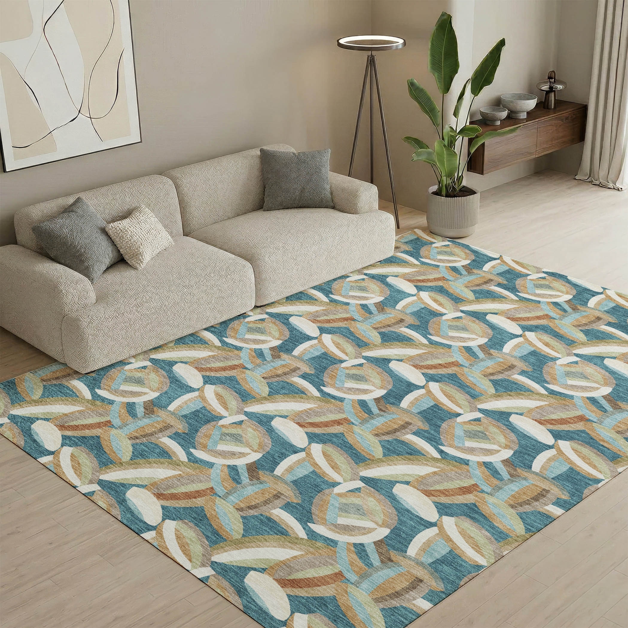 Premium Washable Super Soft Abstract Akeny Mayfield Rug