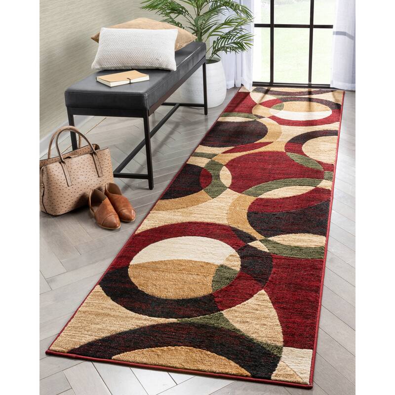 Well Woven Dulcet Bingo Modern Geometric Circles Area Rug