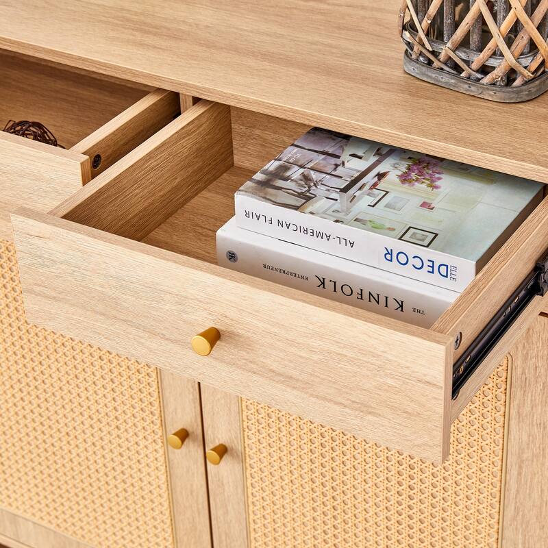 Modern Minimalist Storage Cabinet,Rattan Shoe Cabinet,Bed Top Cabinet,Beautiful Shape