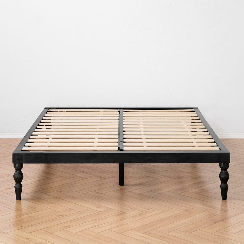 MH London Rhonda Solid Mango Wood Platform Bed