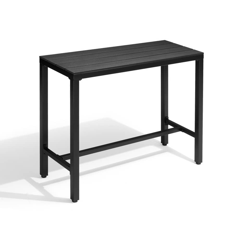 VredHom Outdoor Bar Table Rectangular Pub Table