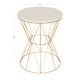 preview thumbnail 35 of 37, Kate and Laurel Mendel Round Metal End Table - 16x16x20