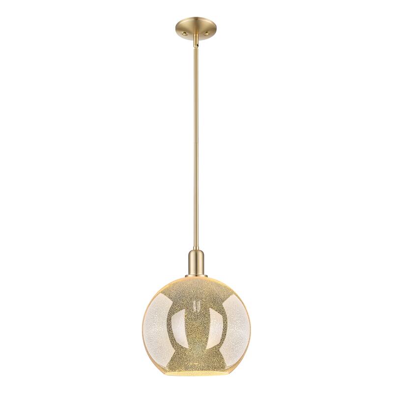 Innovations Lighting Endless Possibilities Arcadia - Athens - 1 Light 12" Stem Hung Mini Pendant - Mercury/Champagne Bronze