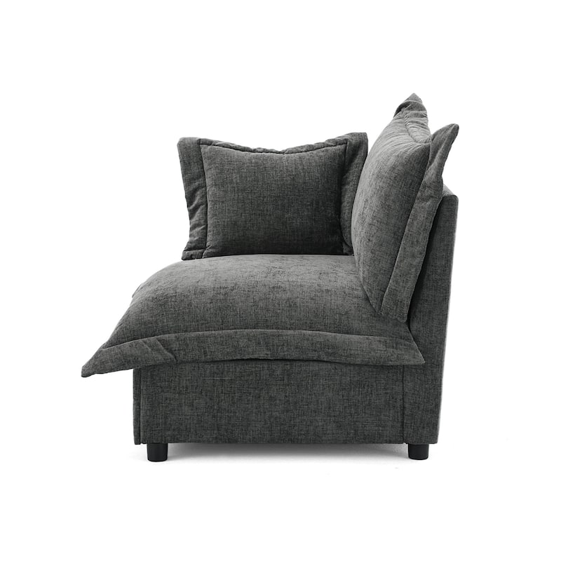 Double Layer Cushion Comfy Cloud Modular Sectional Sofa Couch Ottoman