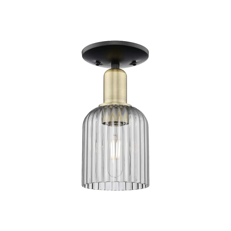 Innovations Lighting Downtown Urban - Bridal Veil - 1 Light 5" Semi-Flush Mount Light