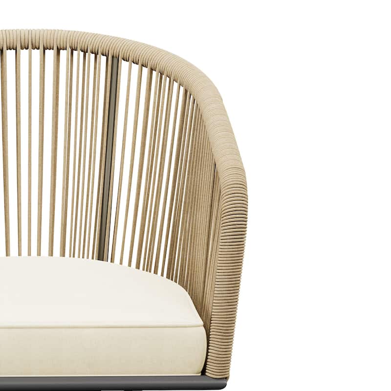Moasis 4-Piece Patio Woven Swivel Bar Stools