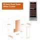 preview thumbnail 19 of 22, Ca'Lefort 15 inch 28 Bottle Built-in Dual Zone Wine Cooler Refrigerator