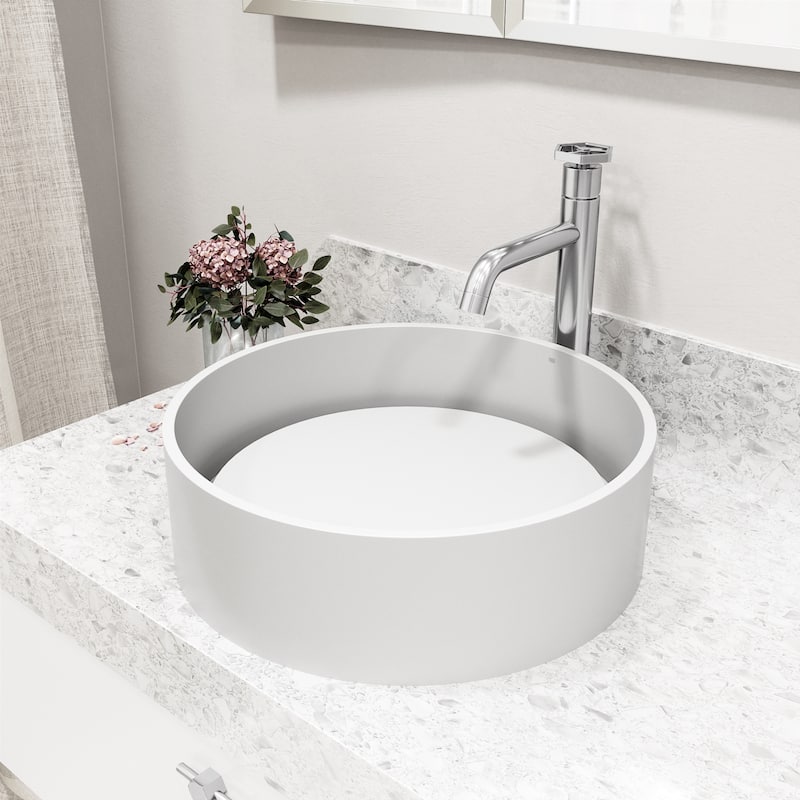 VIGO Ruxton 12" H Single Handle Single Hole Bathroom Vessel Faucet