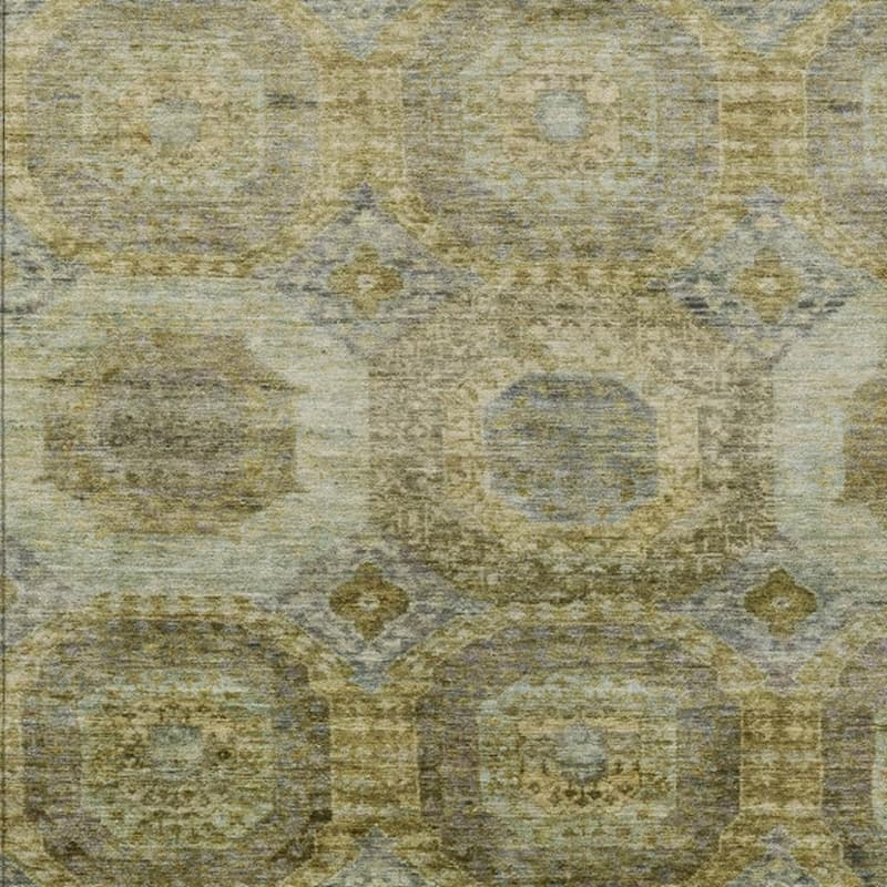 HomeRoots Medallion Transitional Rectangle Outdoor Rug