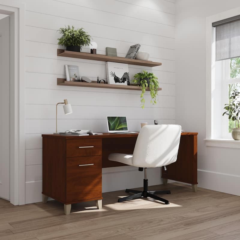 Bush Furniture Somerset 72W Office Desk with Storage Drawers