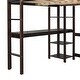 preview thumbnail 8 of 7, Full Loft Bed Pine Kids Bed with Desk Shelves and Ladder, Espresso