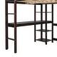 preview thumbnail 26 of 25, Full Loft Bed Pine Kids Bed with Desk Shelves and Ladder, Grey