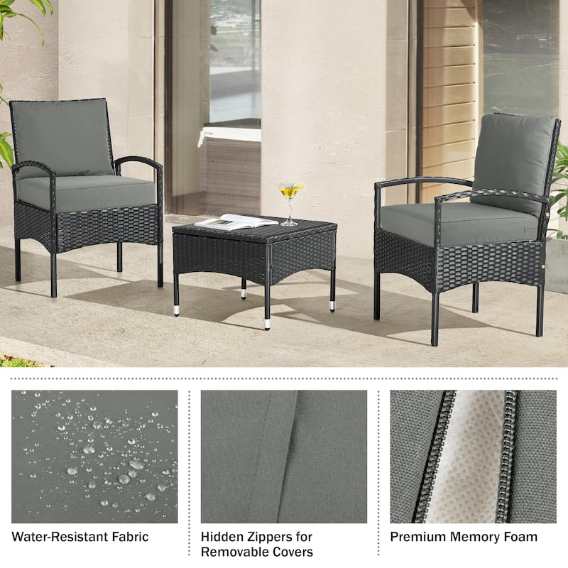 24x24 Outdoor Chair Cushions Removable Covers - Memory Foam Patio Cushions by Lavish Home