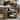 INK IVY Keegan Round Mixed Material Coffee Table with Shelf - 36" x 18"H