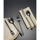 preview thumbnail 4 of 4, Cambridge Beacon Black Satin 20-Piece Flatware Set