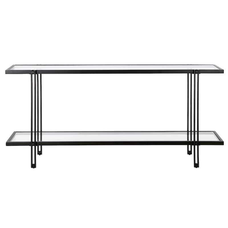 Inez Steel and Glass Console Table