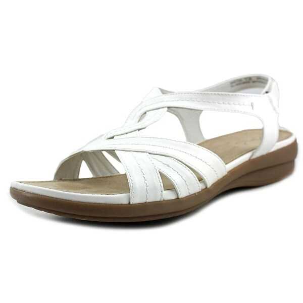 Kim Rogers Martina Women Open-Toe Synthetic White Slingback Sandal