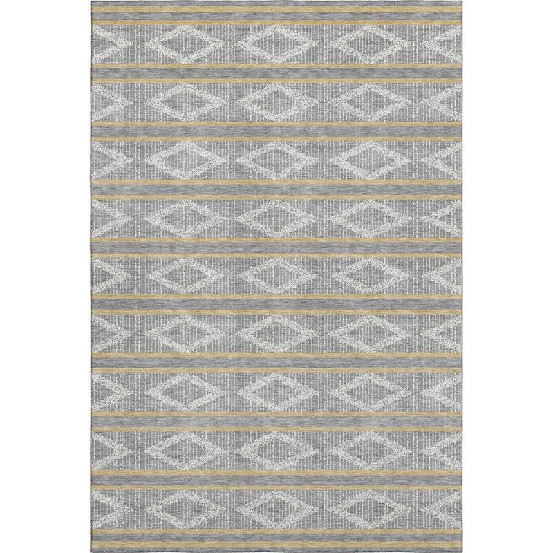 Premium Washable Super Soft Geo Diamonds Mayfield Rug