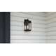 preview thumbnail 7 of 5, Carmen 1-Light Matte Black Outdoor Wall Lantern
