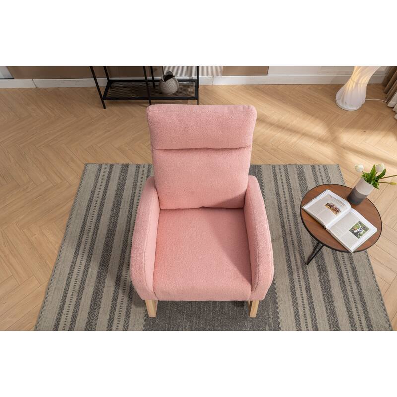 Teddy Fabric Rocking Chair with Right Pocket