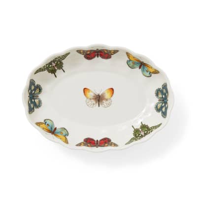 Portmeirion Botanic Garden Harmony Accents Oval Fluted Dish - 6 in
