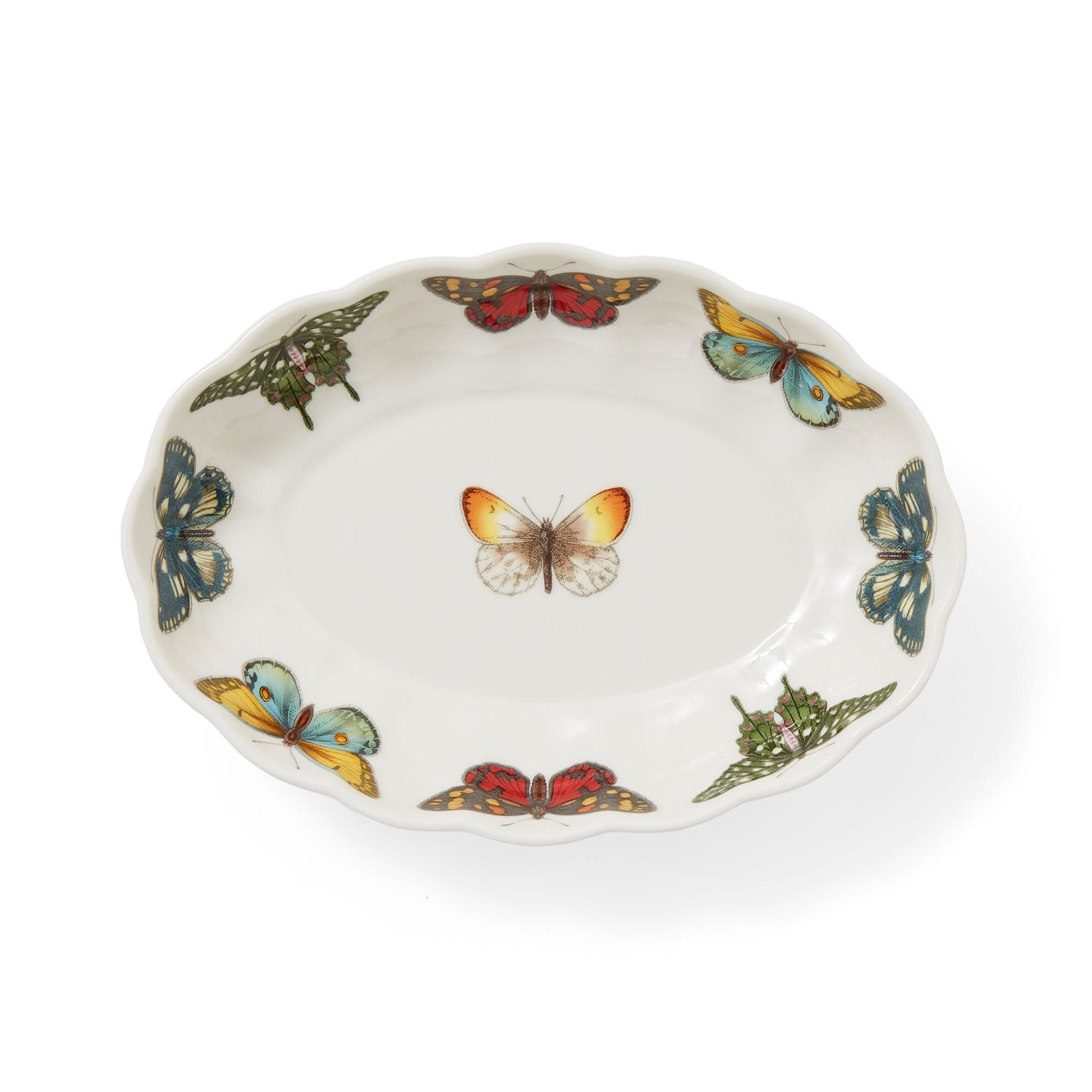 Portmeirion Botanic Garden Harmony Accents Oval Fluted Dish - 6 in