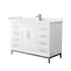 Option White / White Cultured Marble Top / Brushed Nickel