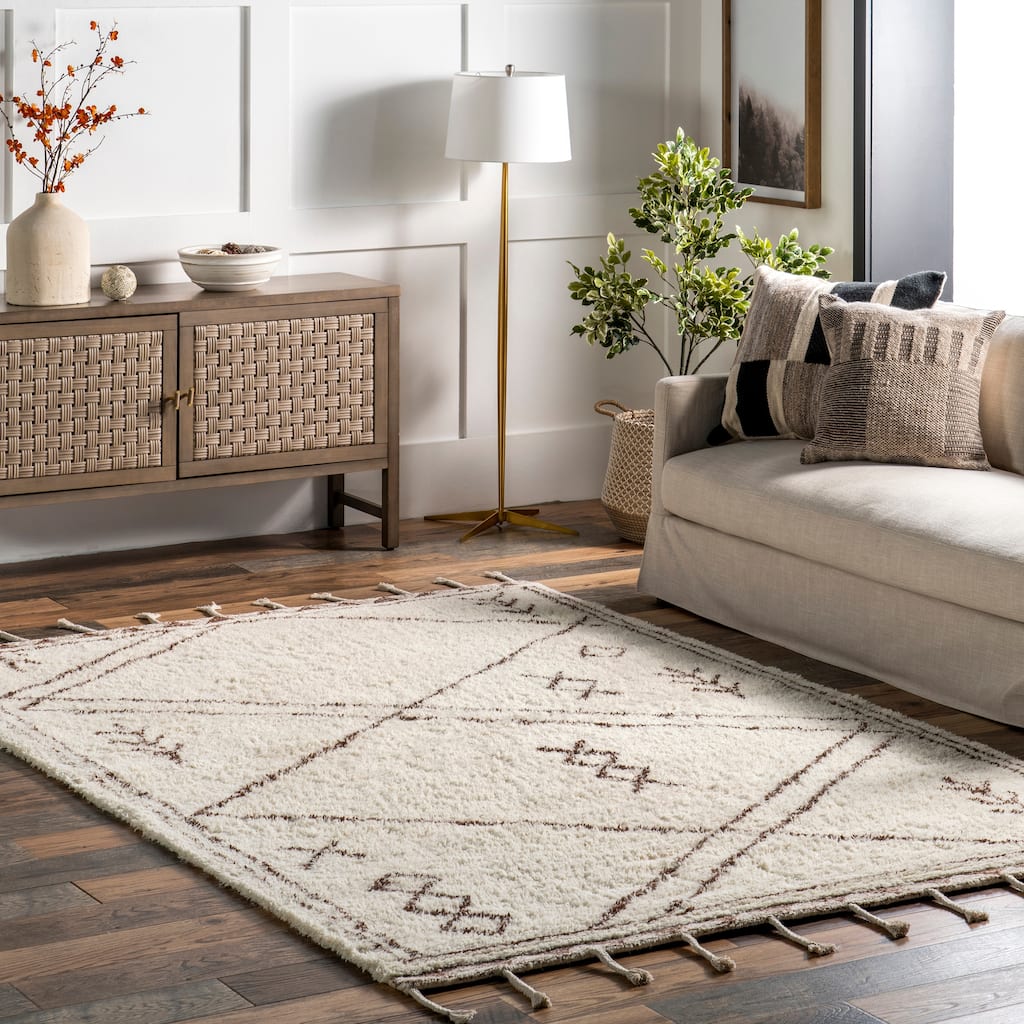 Nuloom Prima Moroccan Wool Tassel Area Rug