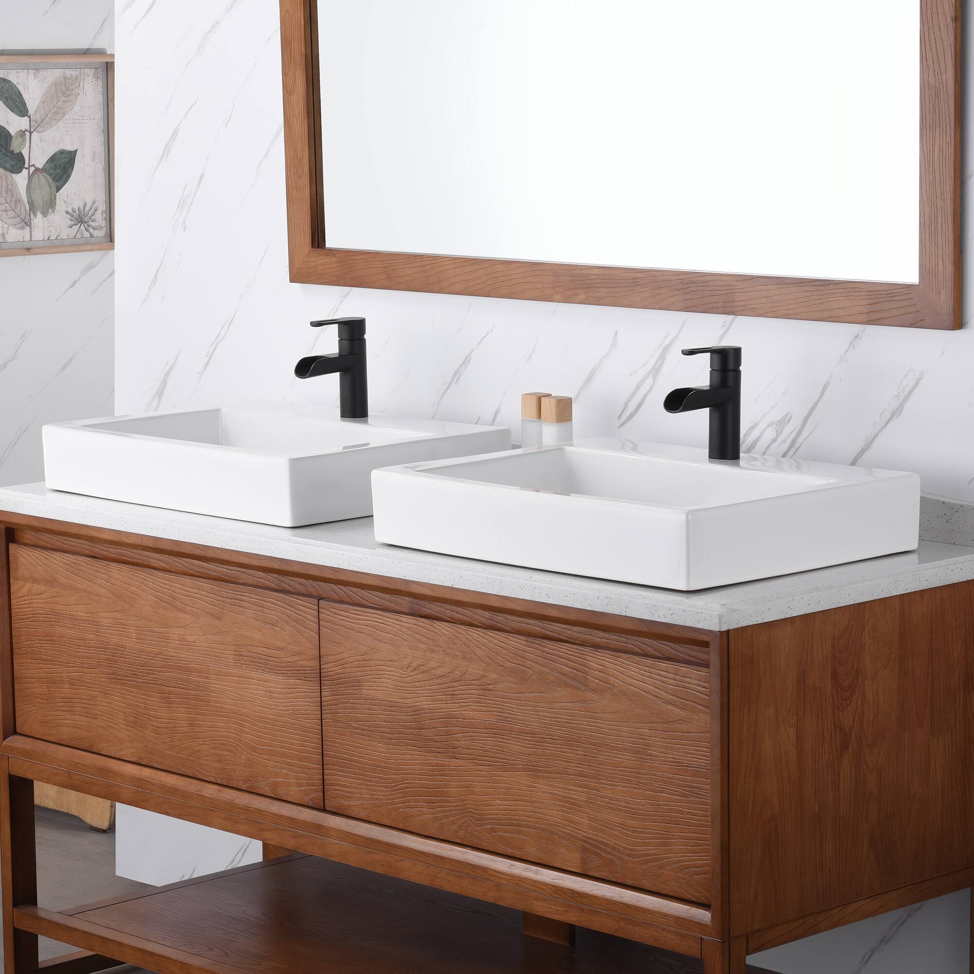 Luxier CS021 Rectangular Bathroom Ceramic Vessel Sink Art Basin On Sale Bed Bath & Beyond