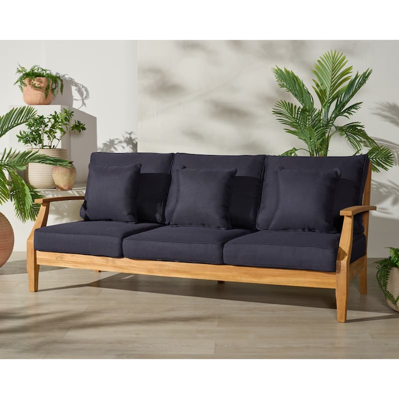 SAFAVIEH Couture Martinique Wood Patio Sofa