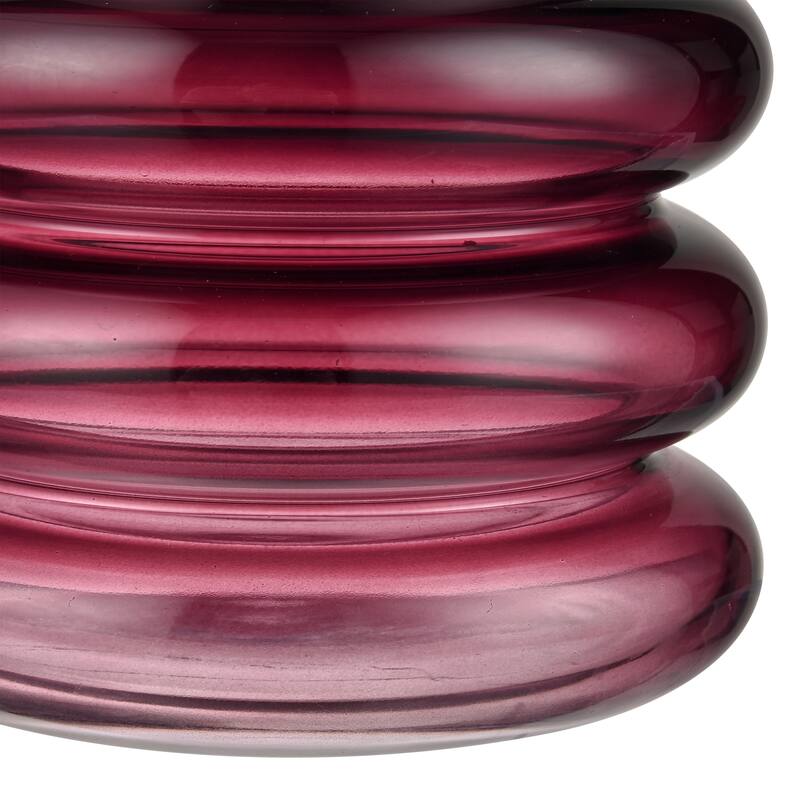 Elk Home Oria Maroon Finish Glass 5.5 Inch Wide Vase