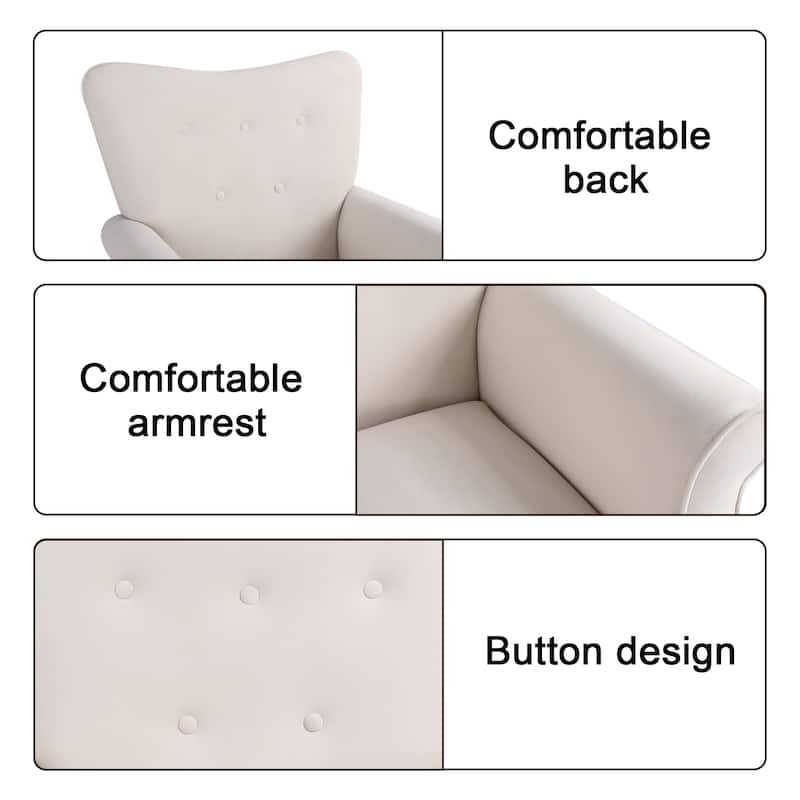 Shakeable high back living room single sofa chair