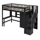 preview thumbnail 24 of 25, Twin Size Loft Bed with Bookshelf, Drawers, Desk and Wardrobe