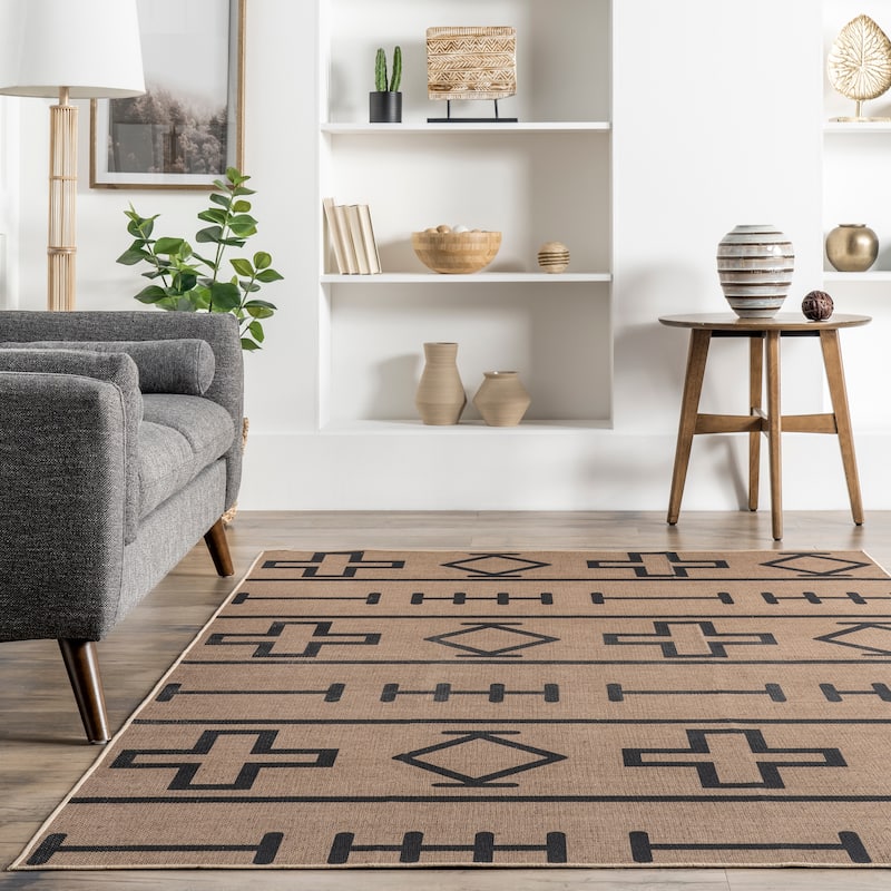 Nuloom Melony SuperiorWash Easy-Jute Machine Washable Tribal Area Rug
