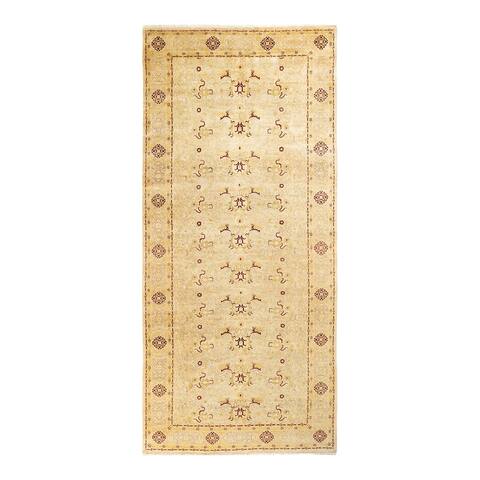 Overton Mogul, One-of-a-Kind Hand-Knotted Runner - Ivory, 6' 0" x 13' 6" - 6' 0" x 13' 6"
