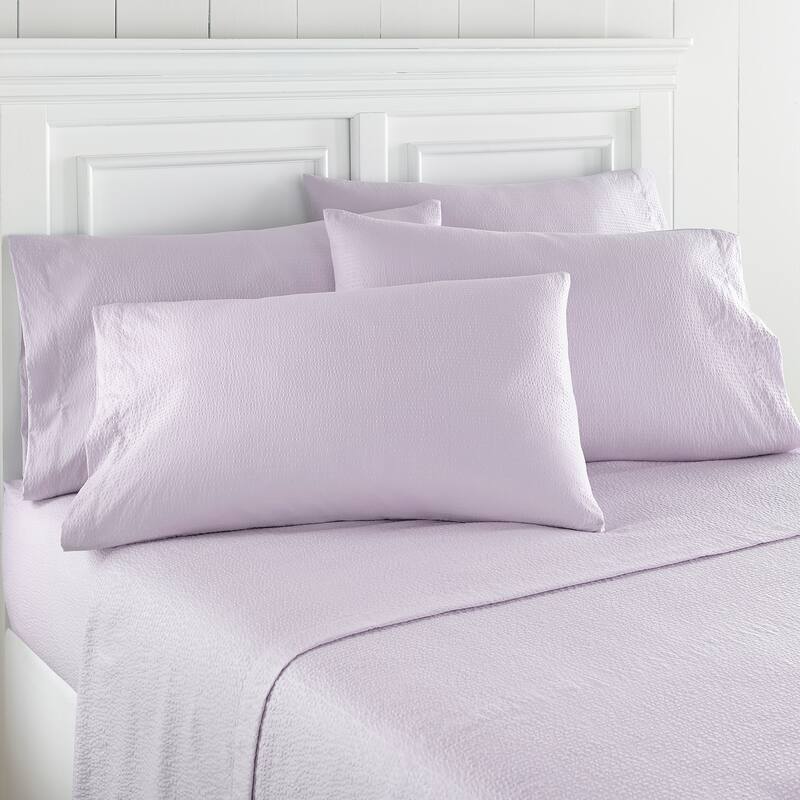 Seersucker Sheet Set - Cal King - Lilac