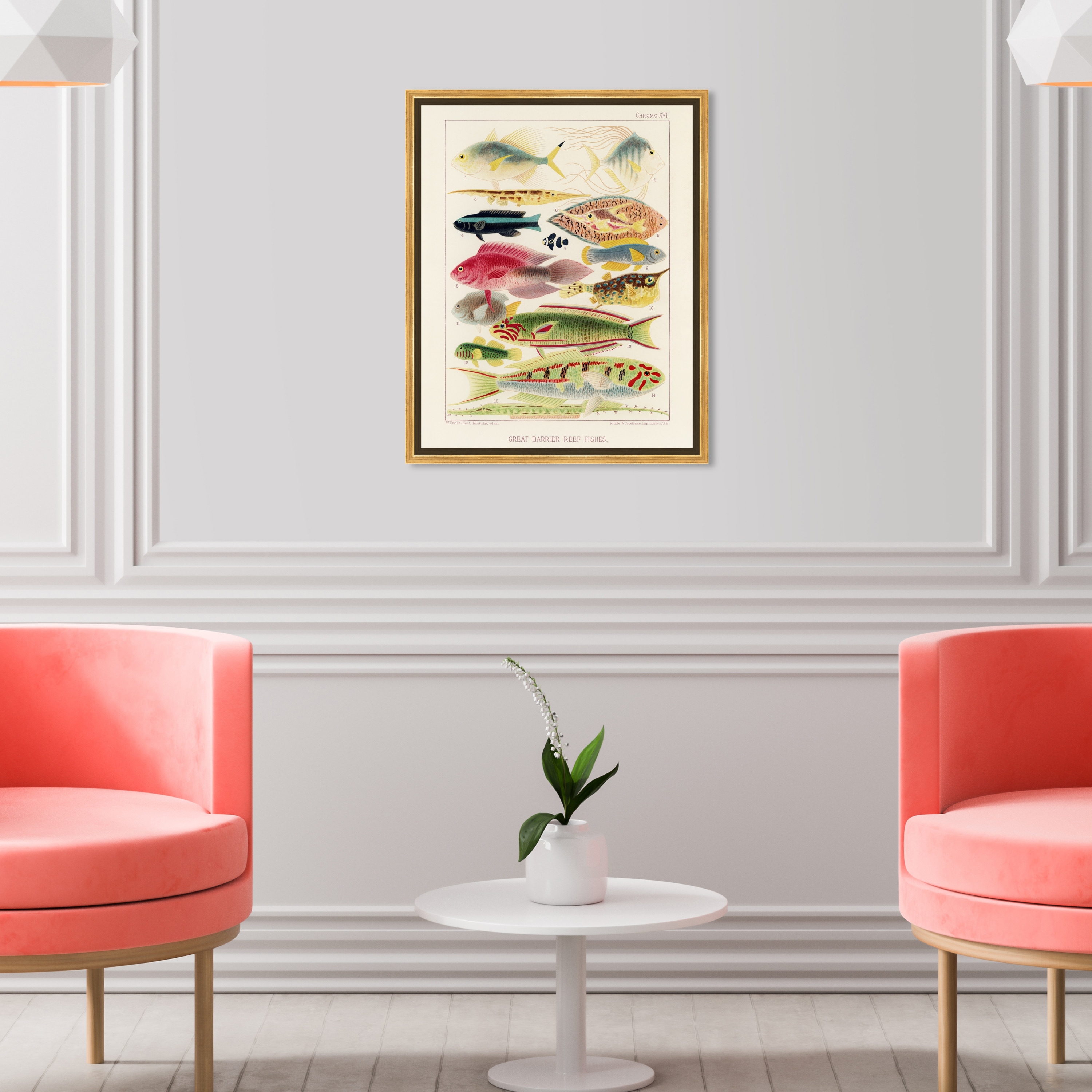 Oliver Gal 'Great Barrier Reef Fishes' Animals Green Wall Art Canvas Print  Bed Bath  Beyond 34594282