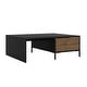 Transitional Style Rectangular Accent Coffee Table with Drawer - Bed ...