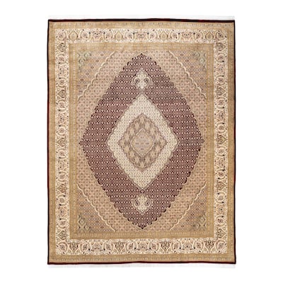 Overton Hand Knotted Wool Vintage Inspired Traditional Mogul Red Area Rug - 8 x 10