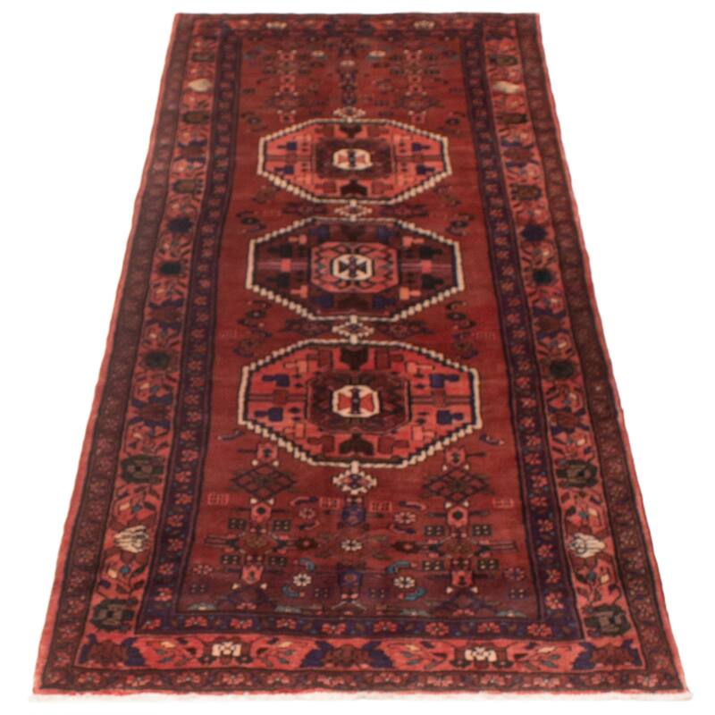 ECARPETGALLERY Hand-knotted Anadol Copper Wool Rug - 3'10 x 9'8