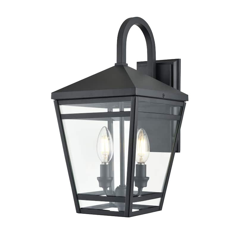 Seager Outdoor Wall Sconce Textured Black - Textured Black - 16.25